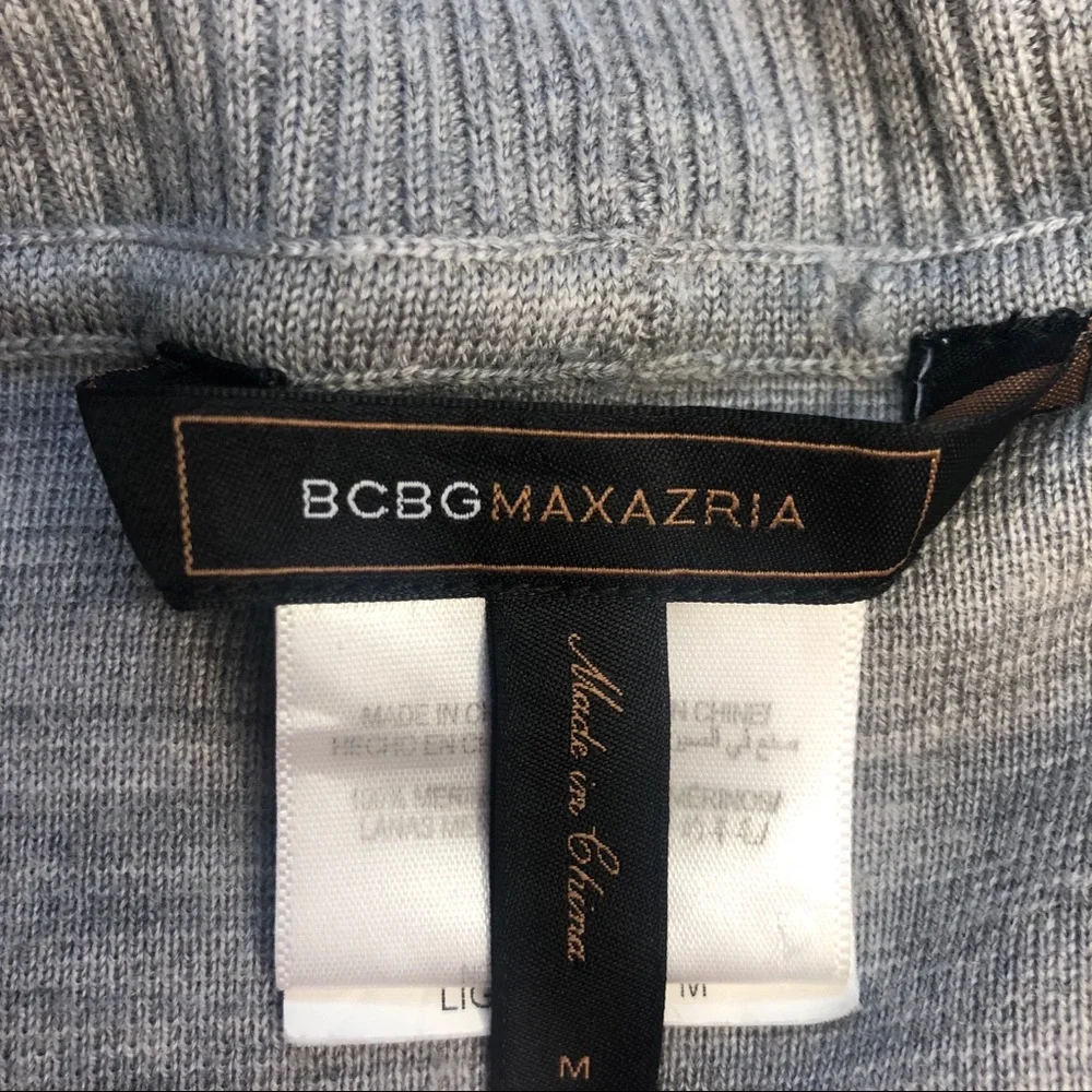 BCBGMAXAZRIA Grey Tie‎ Cardigan Size M